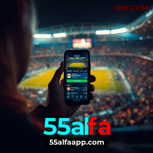 Aplicativo móvel 55alfa para iOS e Android